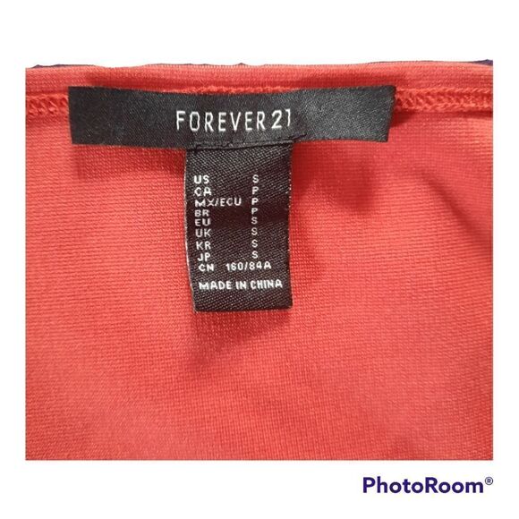 Forever 21 Button Front Puff Sleeve BodySuit - Picture 2 of 4